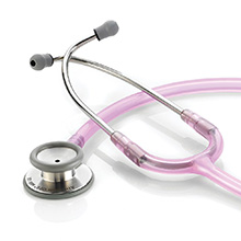 ADC ADSCOPE 603 Clinician Adult Stethoscope, Rose Quartz. MFID: 603FL