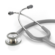 ADC ADSCOPE 603 Clinician Adult Stethoscope, Gray. MFID: 603G