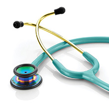 ADC ADSCOPE 603 Clinician Adult Stethoscope, Iridescent Metallic Caribbean. MFID: 603IMCA