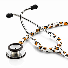ADC ADSCOPE 603 Clinician Adult Stethoscope, Leopard. MFID: 603LP