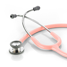 ADC ADSCOPE 604 Pediatric Clinician Stethoscope, Pink. MFID: 604P