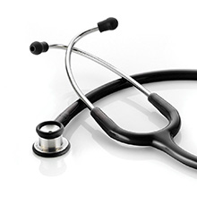 ADC ADSCOPE 605 Infant Clinician Stethoscope-BLACK. MFID: 605BK