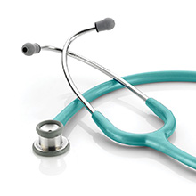 ADC ADSCOPE 605 Infant Clinician Stethoscope, Metallic Caribbean. MFID: 605MCA