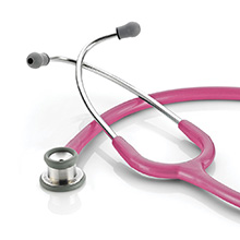 ADC ADSCOPE 605 Infant Clinician Stethoscope, Metallic Raspberry. MFID: 605MRS