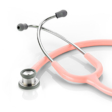 ADC ADSCOPE 605 Infant Clinician Stethoscope- PInk. MFID: 605P