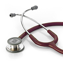 ADC ADSCOPE 608 Convertible Clinician Stethoscope, BURGUNDY. MFID: 608BD