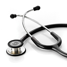 ADC ADSCOPE 608 Convertible Clinician Stethoscope, BLACK. MFID: 608BK