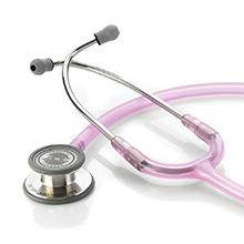ADC ADSCOPE 608 Convertible Clinician Stethoscope, Rose Quartz. MFID: 608FL