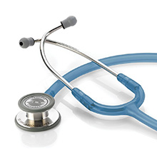 ADC ADSCOPE 608 Convertible Clinician Stethoscope, Sapphire Ice. MFID: 608FRB