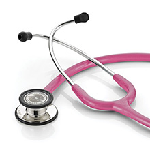 ADC ADSCOPE 608 Convertible Clinician Stethoscope, Mirror Finish, Metallic Raspberry. MFID: 608IMRS