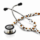 ADC ADSCOPE 608 Convertible Clinician Stethoscope, Leopard. MFID: 608LP