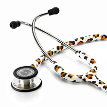 ADC ADSCOPE 608 Convertible Clinician Stethoscope, Leopard. MFID: 608LP