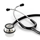ADC ADSCOPE 608 Convertible Clinician Stethoscope, Mirror, Black. MFID: 608MBK