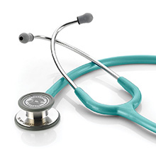 ADC ADSCOPE 608 Convertible Clinician Stethoscope, Metallic Caribbean. MFID: 608MCA