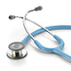 ADC ADSCOPE 608 Convertible Clinician Stethoscope, Metallic Ceil Blue. MFID: 608MCB