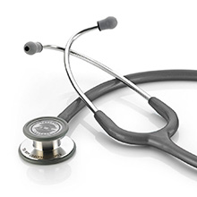 ADC ADSCOPE 608 Convertible Clinician Stethoscope, Metallic Gray. MFID: 608MG