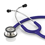 ADC ADSCOPE 608 Convertible Clinician Stethoscope, Mirror Finish, Indigo Tubing. MFID: 608MV