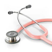 ADC ADSCOPE 608 Convertible Clinician Stethoscope, Pink. MFID: 608P