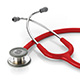 ADC ADSCOPE 608 Convertible Clinician Stethoscope, RED. MFID: 608R