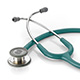 ADC ADSCOPE 608 Convertible Clinician Stethoscope, Teal. MFID: 608TL