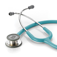 ADC ADSCOPE 608 Convertible Clinician Stethoscope, Turquoise. MFID: 608TQ