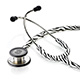 ADC ADSCOPE 608 Convertible Clinician Stethoscope, Zebra. MFID: 608ZB