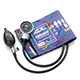 ADC DIAGNOSTIX 700 Adult Pocket Aneroid, Peter's Blue Swirly. MFID: 700-11APBS