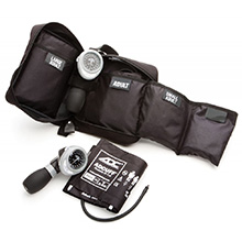 ADC MULTIKUF 3 Cuff System, BLACK (Small Adult, Adult, Large Adult), with Case. MFID: 731-BK