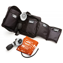 ADC MULTIKUF 4 Cuff System, ORANGE (Child, Small Adult, Adult, Large Adult), with Case. MFID: 732-OR