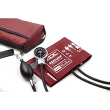 ADC DIAGNOSTIX 778 Pocket Aneroid Sphygmomanometer, BURGUNDY, Adult Cuff, Matching Case. MFID: 778-11ABD