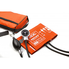 ADC DIAGNOSTIX 778 Pocket Aneroid Sphygmomanometer, ORANGE, Adult Cuff, Matching Case. MFID: 778-11AOR