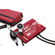 ADC DIAGNOSTIX 778 Pocket Aneroid Sphygmomanometer, RED, Adult Cuff, Matching Case. MFID: 778-11AR