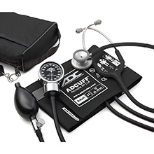 ADC PRO'S COMBO III Kit: 778 Pocket Aneroid, 603 Stethoscope, Black. MFID: 778-603-11ABK