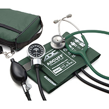 ADC PRO'S COMBO III Kit: 778 Pocket Aneroid, 603 Stethoscope, Dark Green. MFID: 778-603-11ADG