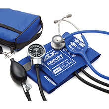 ADC PRO'S COMBO III Kit: 778 Pocket Aneroid, 603 Stethoscope, Royal Blue. MFID: 778-603-11ARB