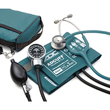 ADC PRO'S COMBO III Kit: 778 Pocket Aneroid, 603 Stethoscope, Teal. MFID: 778-603-11ATL