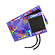 ADC ADCUFF Cuff & Bladder, 2 Tube, ADULT, PETER'S BLUE SWIRLY. MFID: 845-11APBS-2