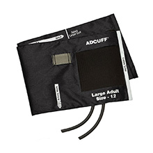 ADC ADCUFF Cuff & Bladder, 2 Tube, LARGE ADULT, BLACK. MFID: 845-12XBK-2