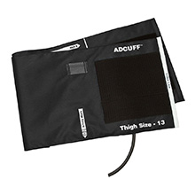 ADC ADCUFF Cuff & Bladder, 1 Tube, THIGH, BLACK. MFID: 845-13TBK-1