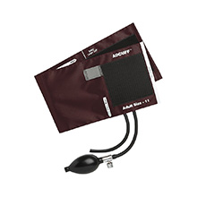 ADC ADCUFF Inflation System, 2-Tube, ADULT, BURGUNDY. MFID: 865-11ABD