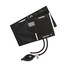 ADC ADCUFF Inflation System, 2-Tube, THIGH, BLACK. MFID: 865-13TBK