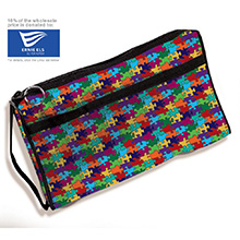 ADC Premium Sphyg Nylon Zipper Case, Puzzle Pieces. MFID: 888PP