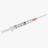 BD Syringe, 3mL w/ blunt fill needle & Luer-Lok tip combination, 18 Gx1½", 100/box, 8 box/case. MFID: 305060
