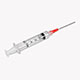 BD Syringe, 5mL w/ blunt fill needle & Luer-Lok tip, 18 G x 1½", 100/box, 4 box/case. MFID: 305062