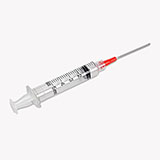 BD Syringe, 5mL w/ blunt fill needle & Luer-Lok tip, 18 G x 1½", 100/box, 4 box/case. MFID: 305062