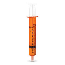 BD Oral Syringe, Amber, 10 mL with Tip Cap, 100/pk, 5 pk/cs. MFID: 305209