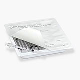 BD Allergist Tray, ½mL w/ Perm Attach Needle, 27 G x 3/8", Intradermal Bevel. MFID: 305536 (USA ONLY)