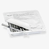 BD Allergist Tray, 1mL w/ Perm Attach Needle, 27 G x 3/8", Regular Bevel. MFID: 305542 (USA ONLY)