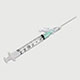 3mL BD SafetyGlide Syringe, 21 G x 1½" Det Ndl, Intramuscular, Reg Bevel, 50/box, 8 box/case. MFID: 305909