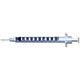 BD Insulin Syringe, 1mL , Permanent Needle, 27 G x 5/8", U-100 Micro-Fine IV, Orange, 100/box, 5 box/case. MFID: 329412